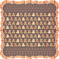 Бумага для скрапбукинга Mr.Painter PSL (190)036 Медведи