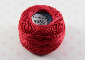 Пряжа Ирис 100% хлопок 10г 82м №4055 малиновый