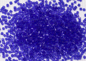 Бисер Чехия рубка 10/0 50г 30080 прозрачный синий