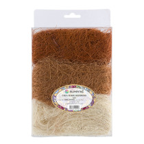 Аксессуары для флористики "Blumentag" BMG-30 MIX Сизалевое волокно 30 г ± 3 г 06 Белый/св.коричневый/коричневый