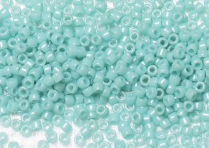 Бисер Япония круглый 15/0 10 г 0055 бирюза, непрозрачный
